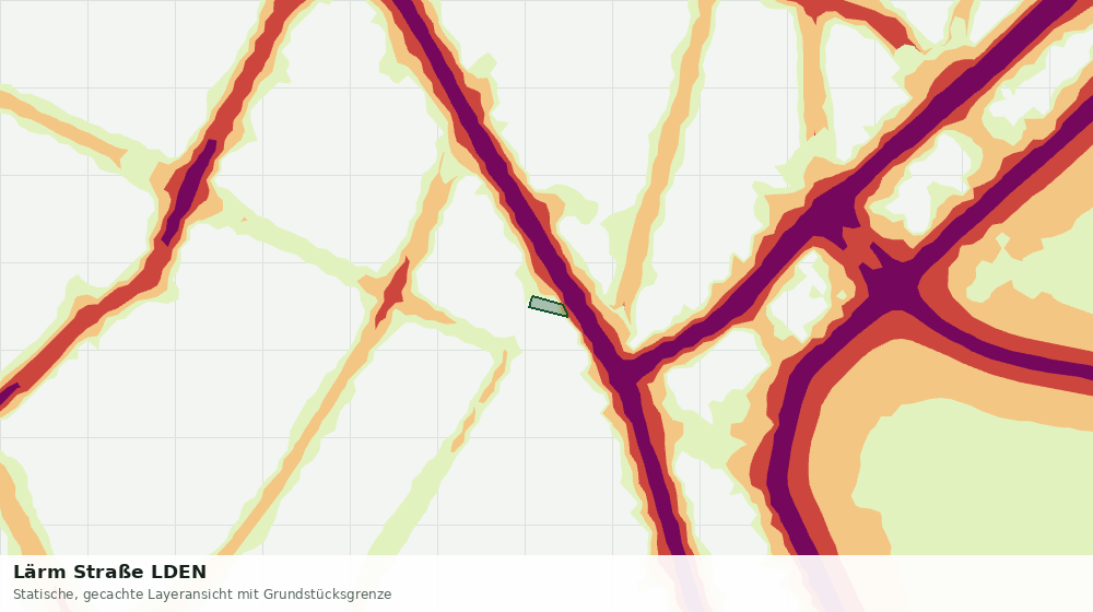 Statische Kartenansicht: Lärm Straße LDEN