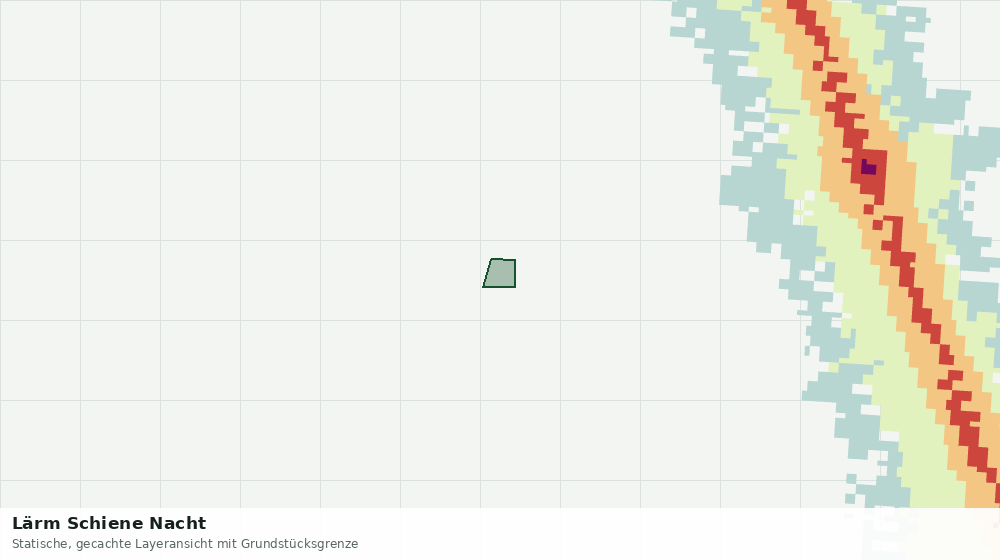 Statische Kartenansicht: Lärm Schiene Nacht