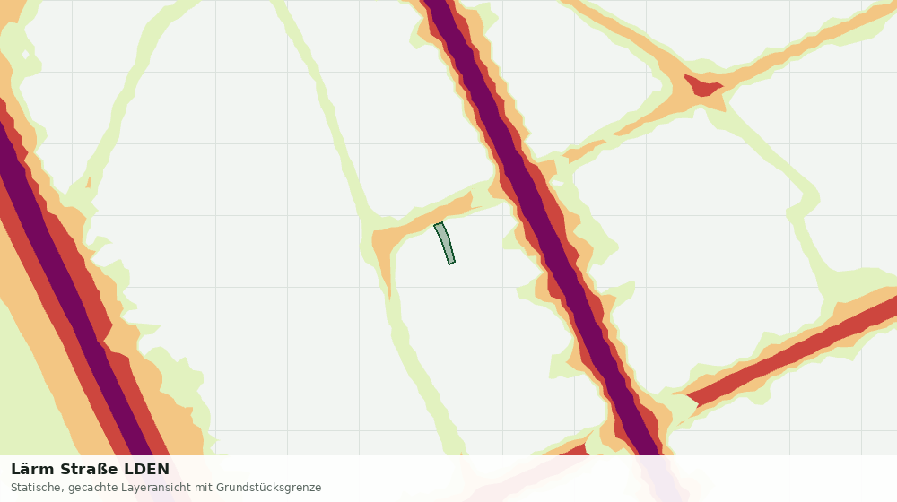 Statische Kartenansicht: Lärm Straße LDEN