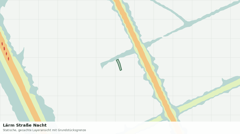 Statische Kartenansicht: Lärm Straße Nacht