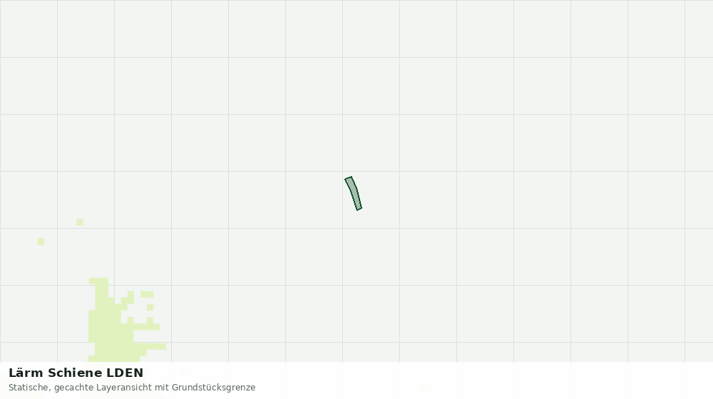 Statische Kartenansicht: Lärm Schiene LDEN