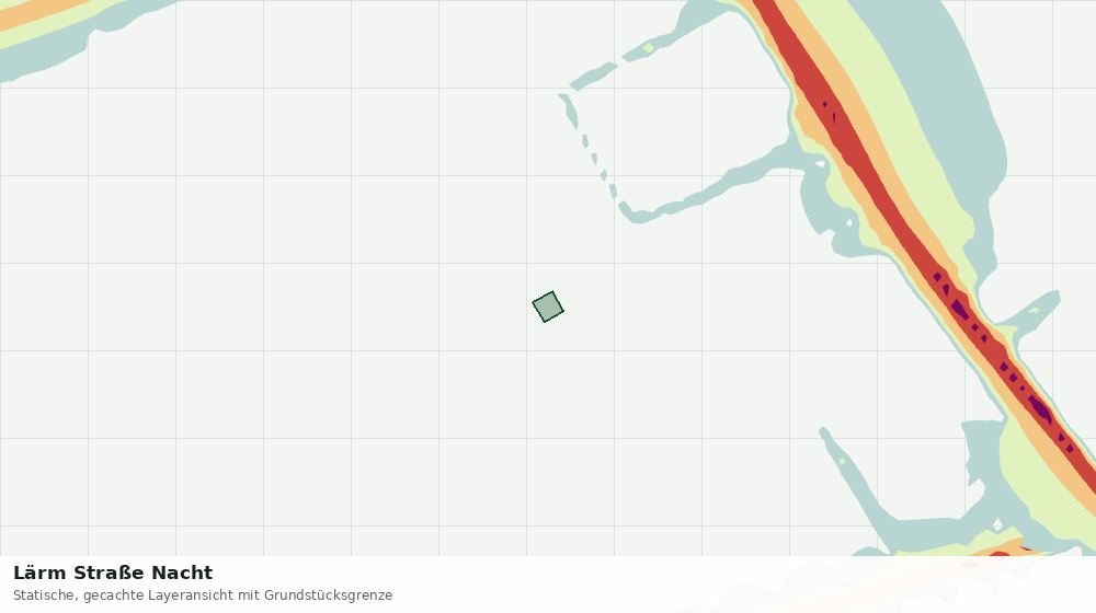 Statische Kartenansicht: Lärm Straße Nacht