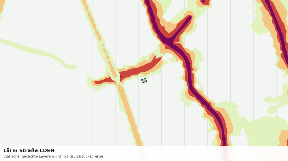 Statische Kartenansicht: Lärm Straße LDEN