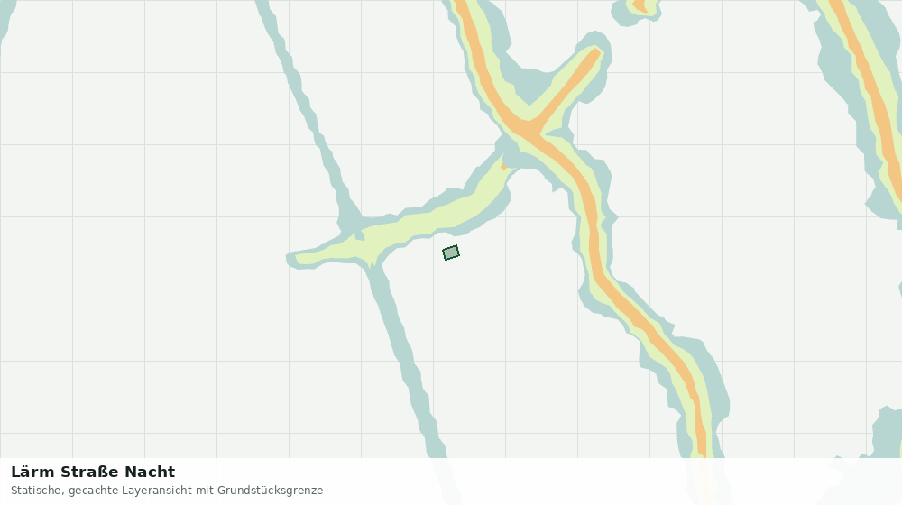 Statische Kartenansicht: Lärm Straße Nacht