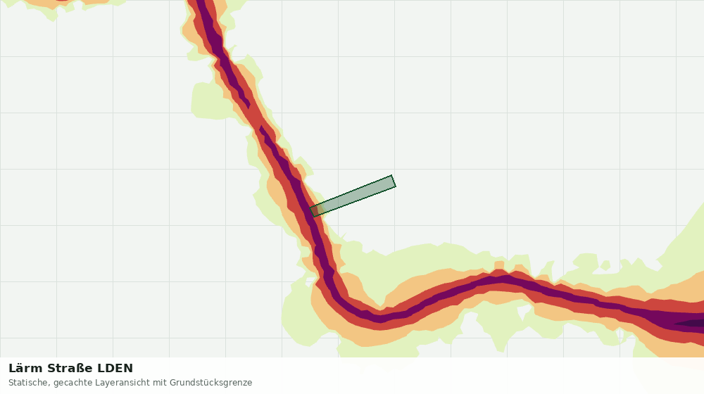 Statische Kartenansicht: Lärm Straße LDEN