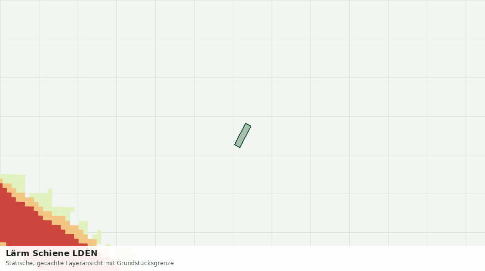 Statische Kartenansicht: Lärm Schiene LDEN