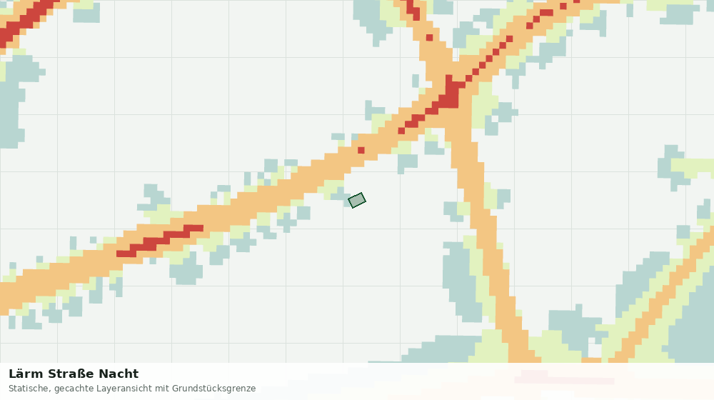 Statische Kartenansicht: Lärm Straße Nacht