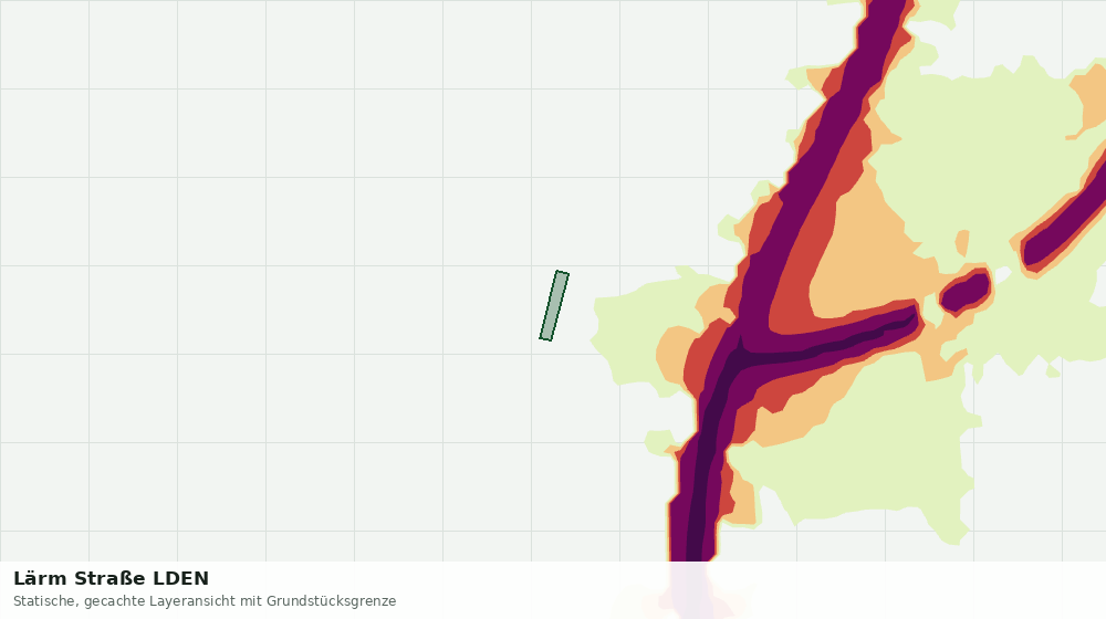 Statische Kartenansicht: Lärm Straße LDEN
