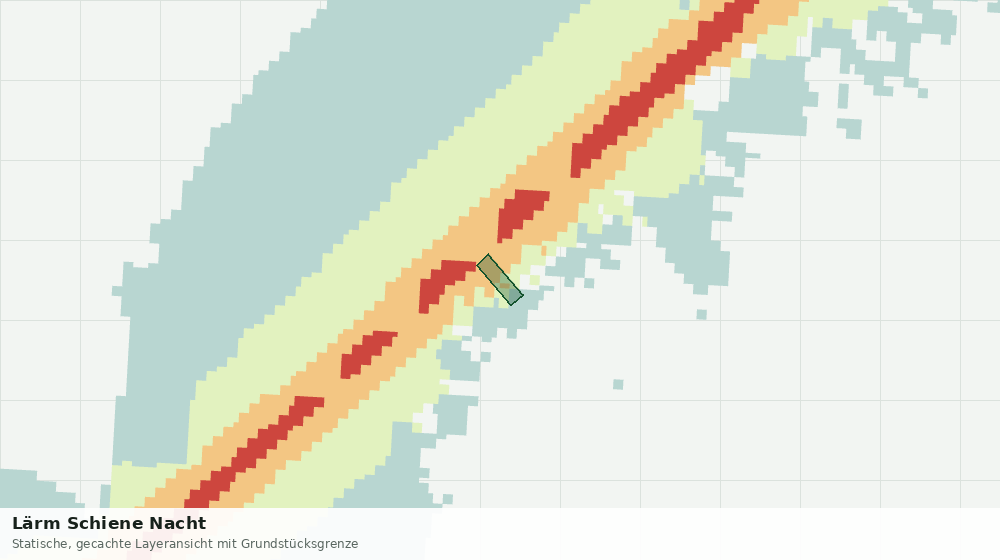 Statische Kartenansicht: Lärm Schiene Nacht