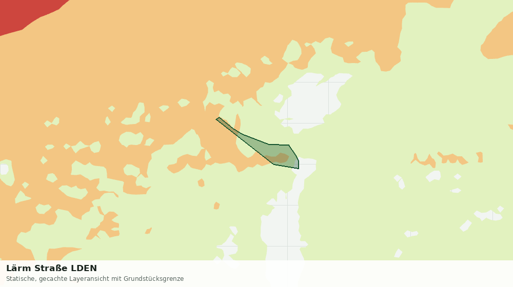 Statische Kartenansicht: Lärm Straße LDEN