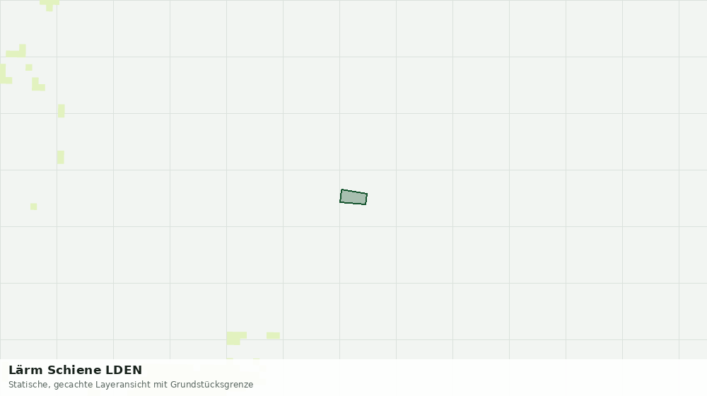 Statische Kartenansicht: Lärm Schiene LDEN