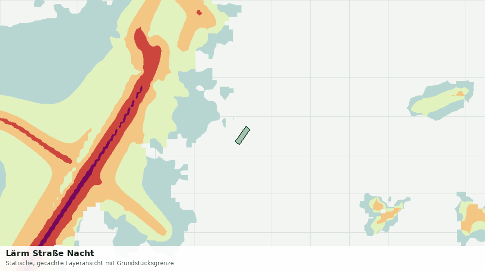 Statische Kartenansicht: Lärm Straße Nacht