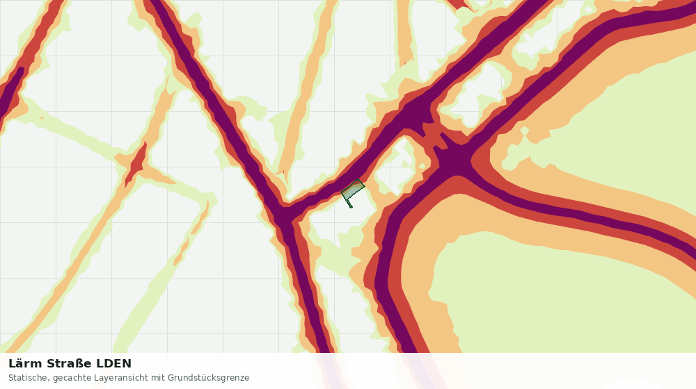 Statische Kartenansicht: Lärm Straße LDEN