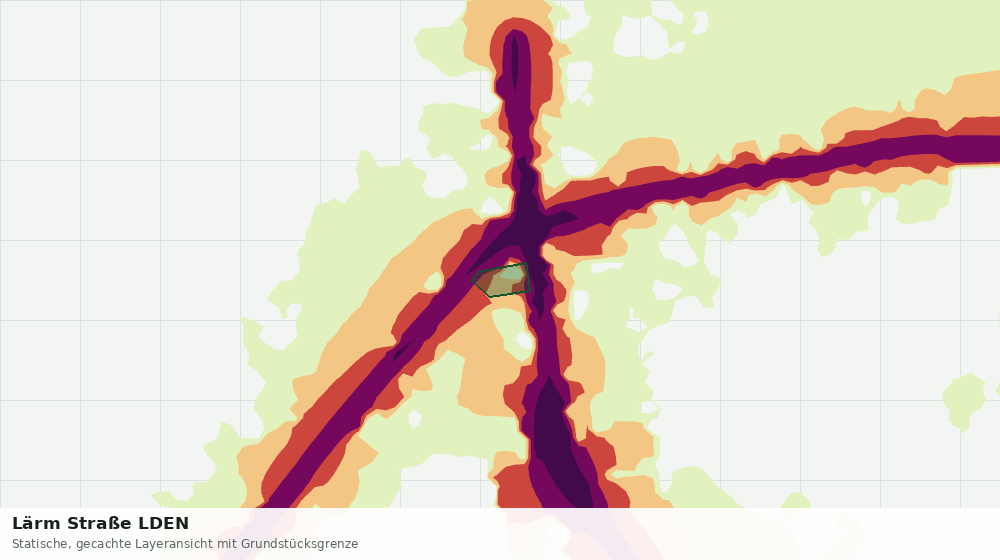 Statische Kartenansicht: Lärm Straße LDEN