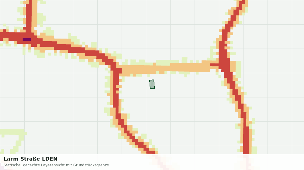 Statische Kartenansicht: Lärm Straße LDEN