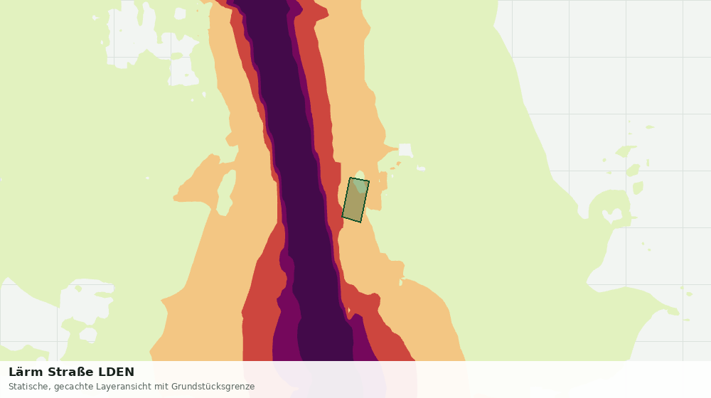 Statische Kartenansicht: Lärm Straße LDEN