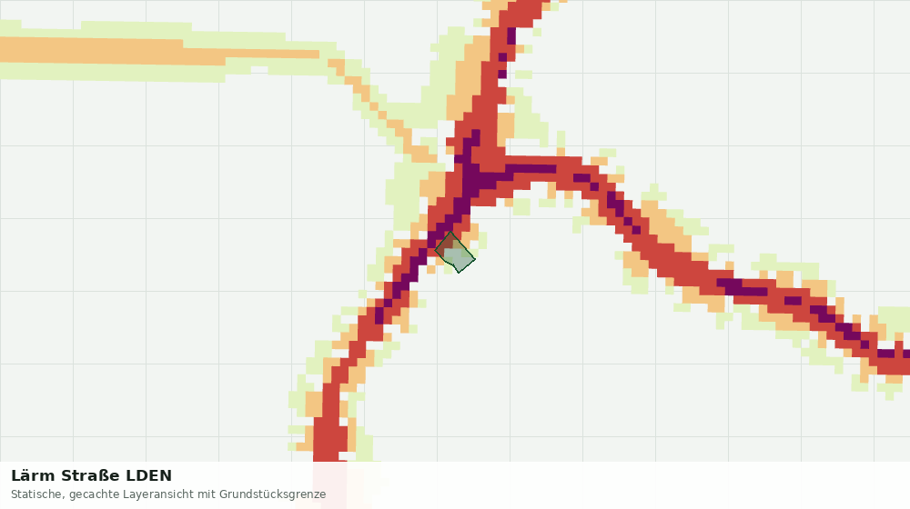 Statische Kartenansicht: Lärm Straße LDEN