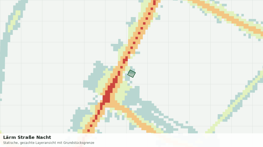 Statische Kartenansicht: Lärm Straße Nacht