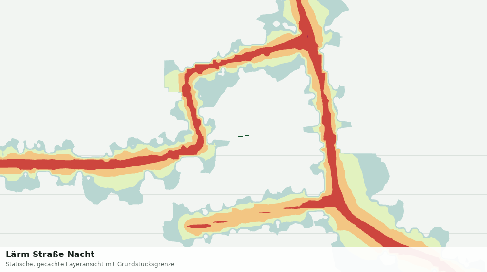 Statische Kartenansicht: Lärm Straße Nacht