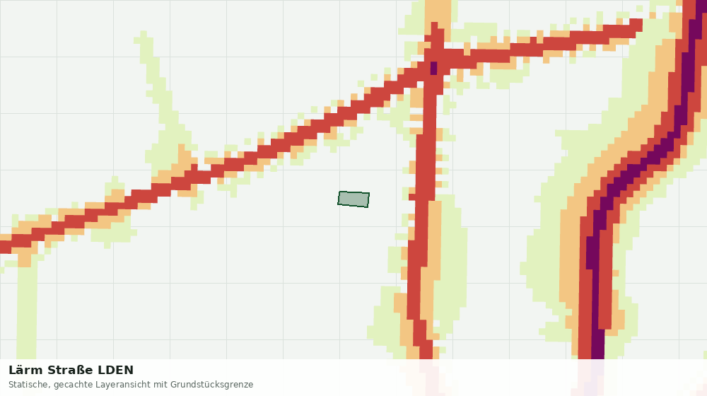 Statische Kartenansicht: Lärm Straße LDEN