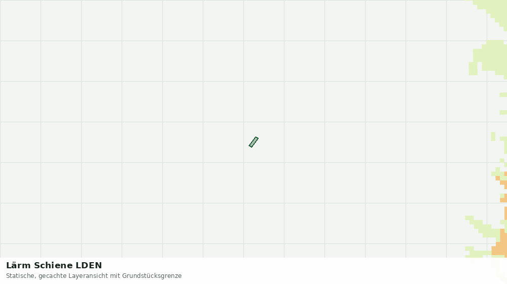 Statische Kartenansicht: Lärm Schiene LDEN