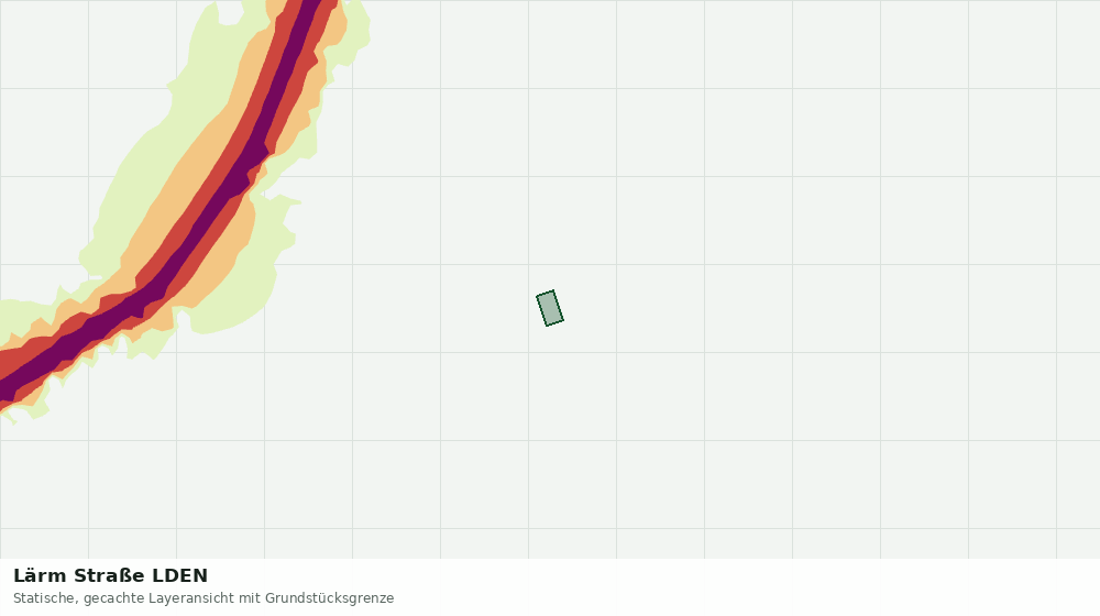 Statische Kartenansicht: Lärm Straße LDEN