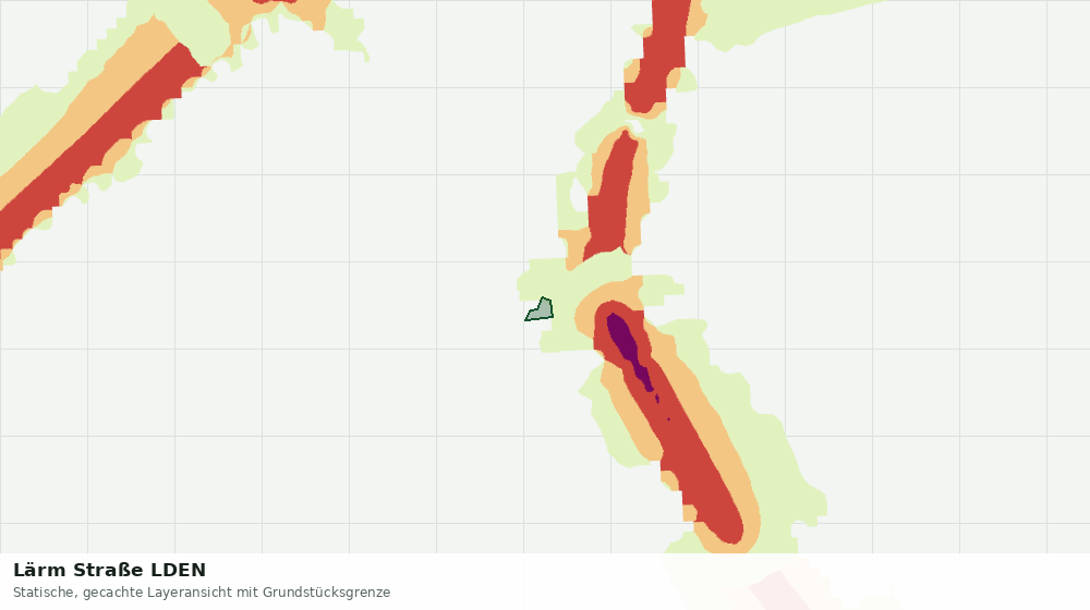 Statische Kartenansicht: Lärm Straße LDEN