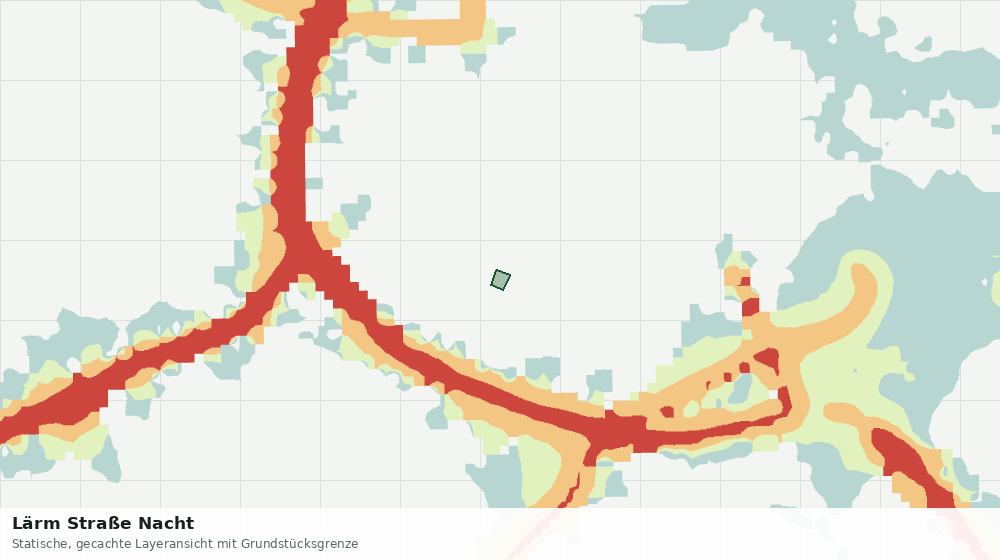 Statische Kartenansicht: Lärm Straße Nacht