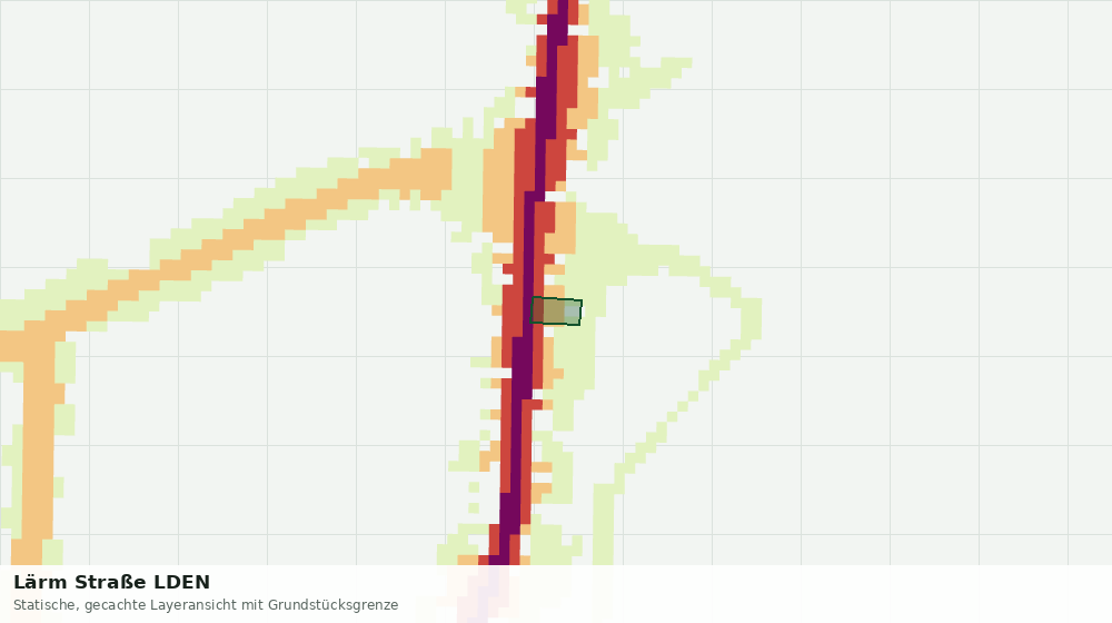 Statische Kartenansicht: Lärm Straße LDEN