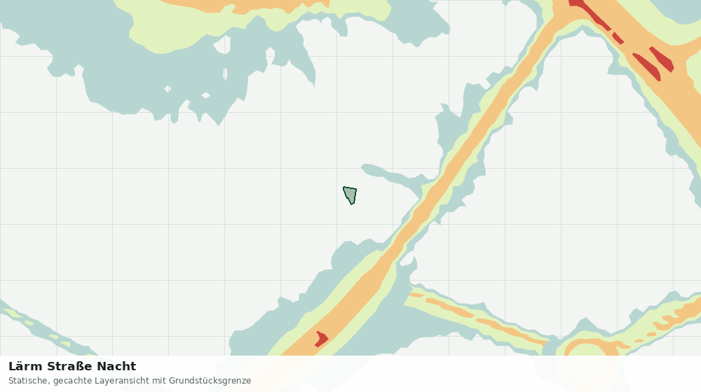 Statische Kartenansicht: Lärm Straße Nacht