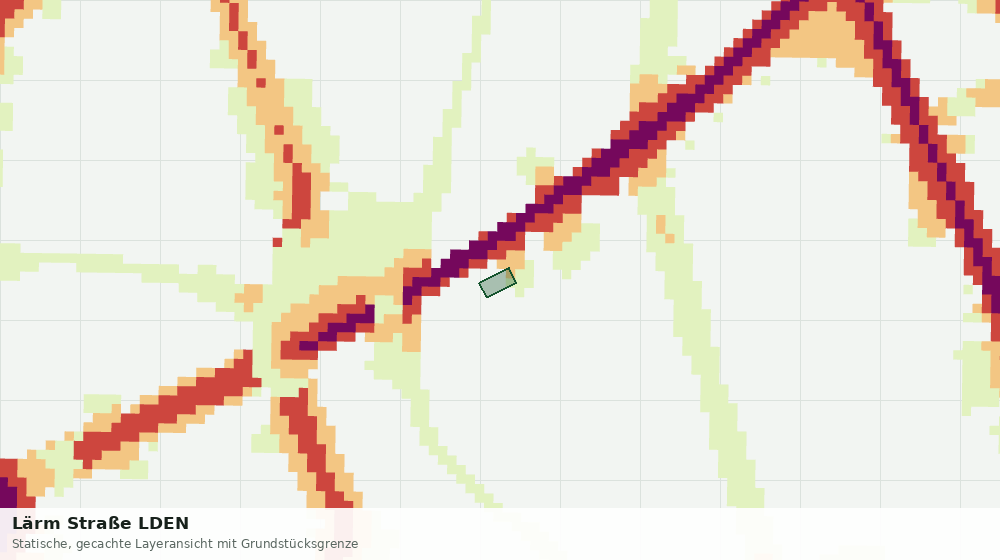 Statische Kartenansicht: Lärm Straße LDEN