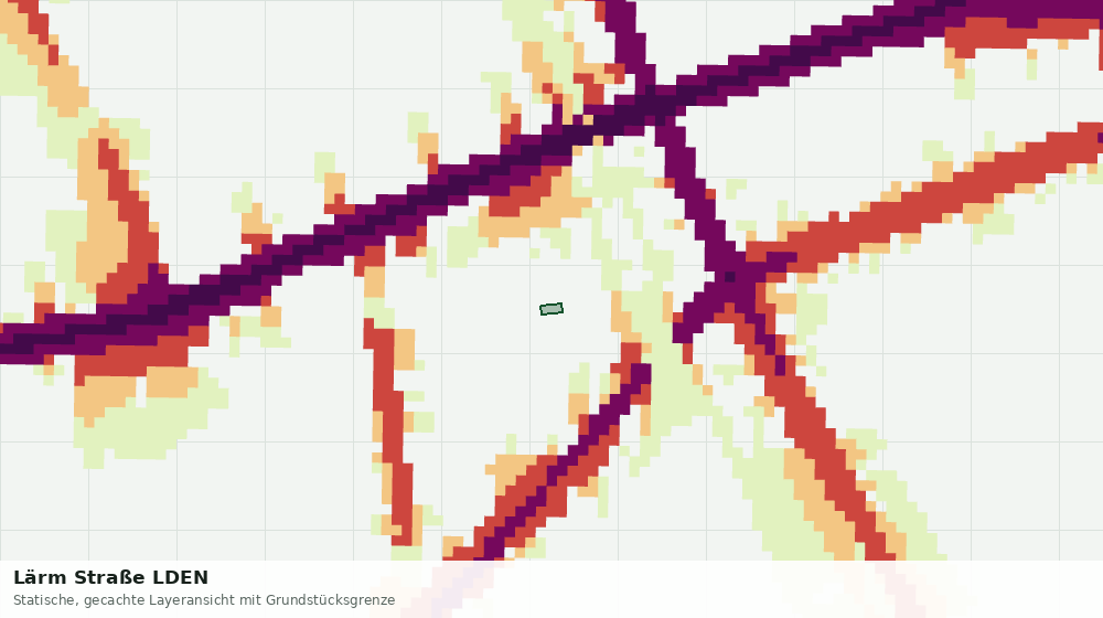 Statische Kartenansicht: Lärm Straße LDEN