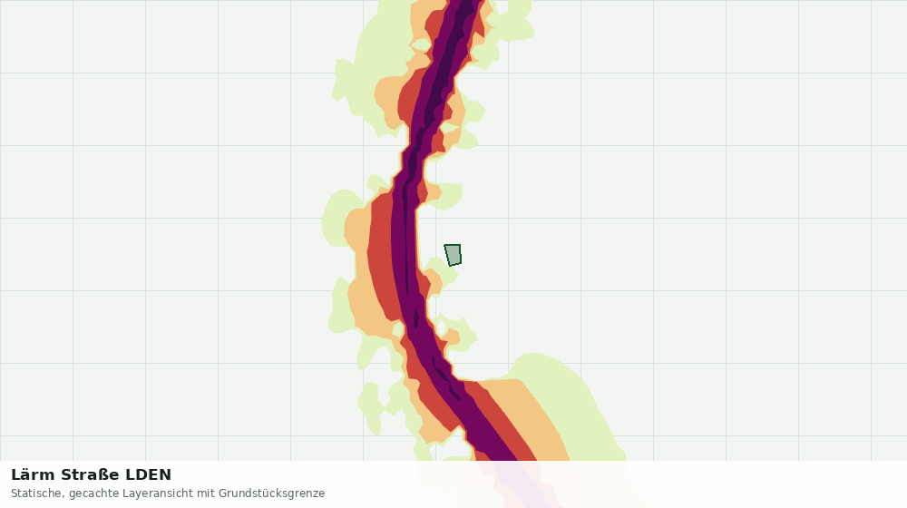 Statische Kartenansicht: Lärm Straße LDEN