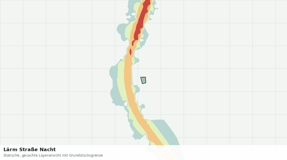 Statische Kartenansicht: Lärm Straße Nacht