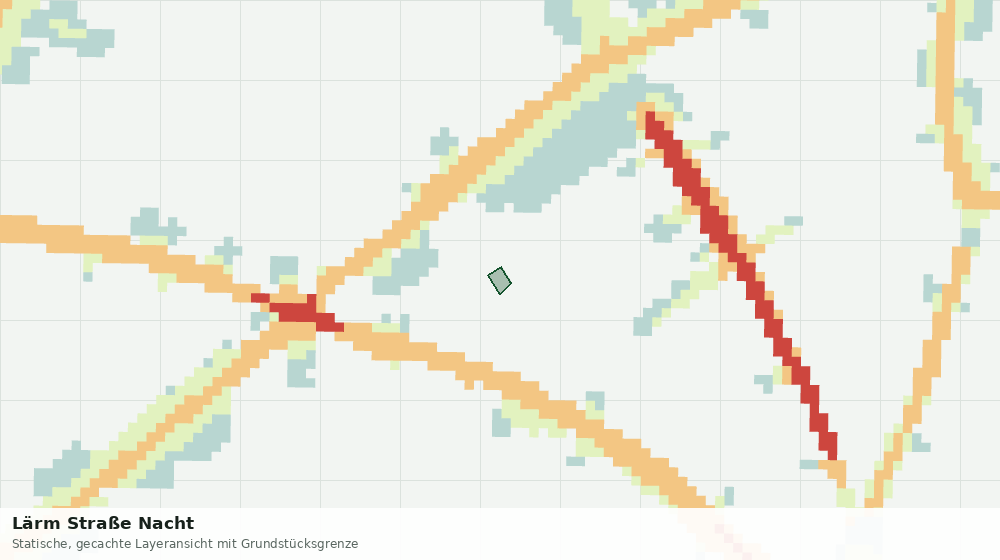 Statische Kartenansicht: Lärm Straße Nacht