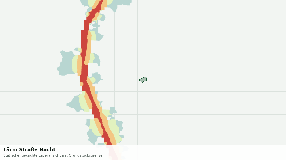 Statische Kartenansicht: Lärm Straße Nacht