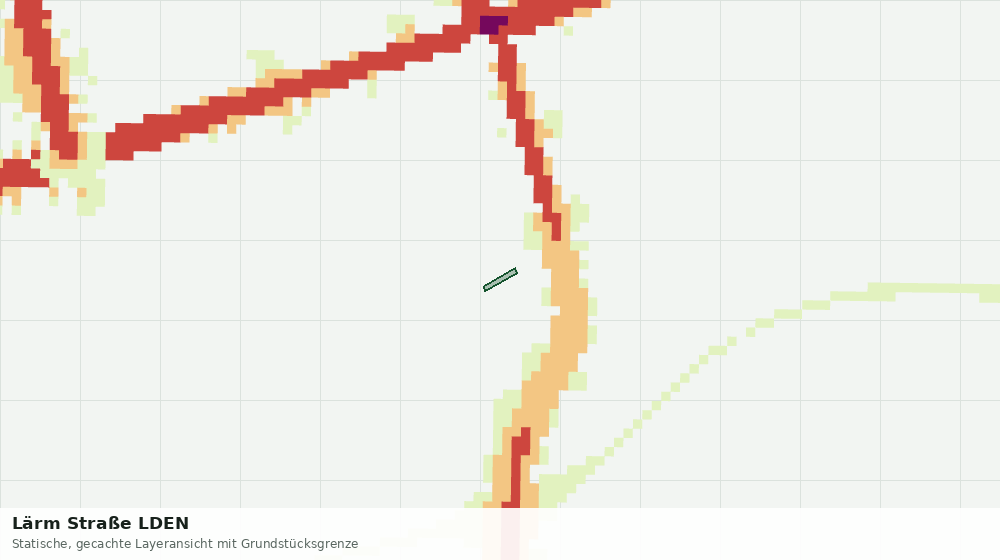 Statische Kartenansicht: Lärm Straße LDEN