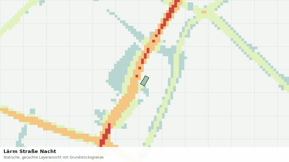 Statische Kartenansicht: Lärm Straße Nacht