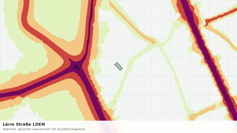 Statische Kartenansicht: Lärm Straße LDEN