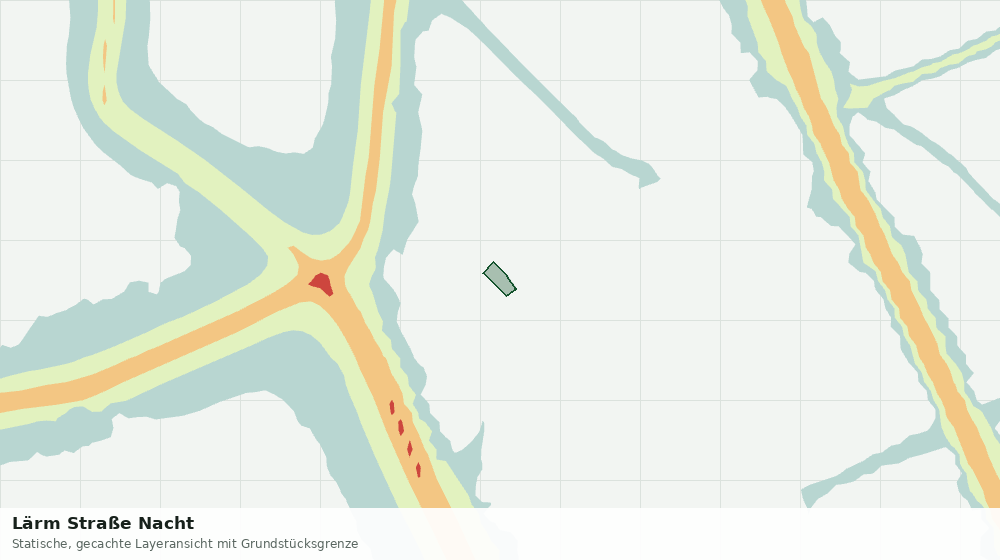 Statische Kartenansicht: Lärm Straße Nacht