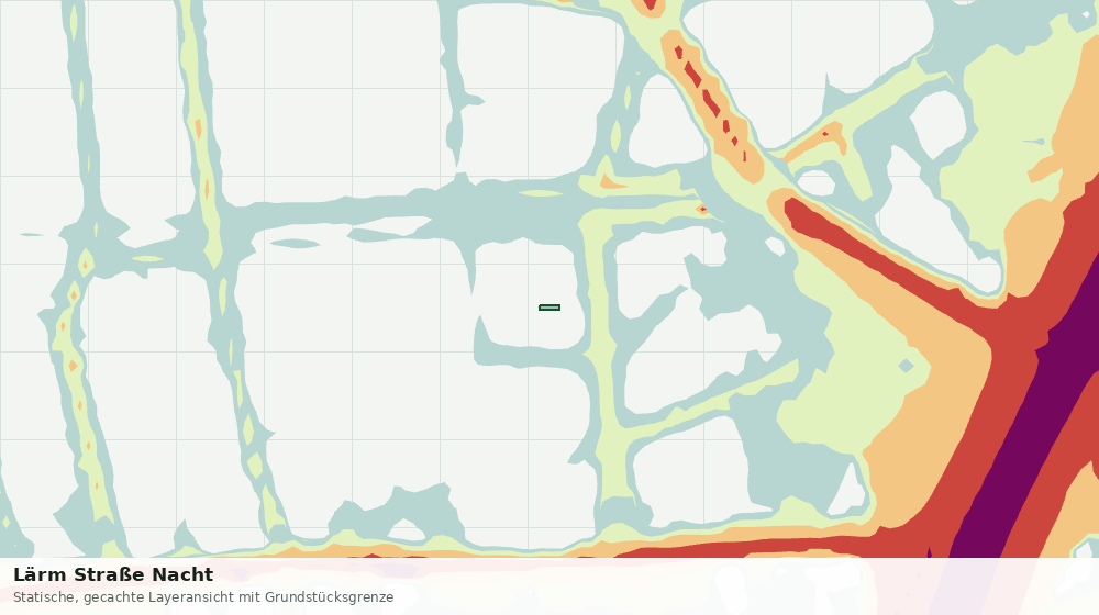 Statische Kartenansicht: Lärm Straße Nacht