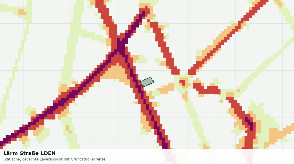 Statische Kartenansicht: Lärm Straße LDEN