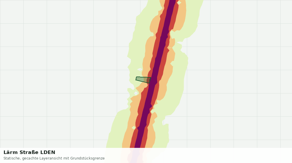 Statische Kartenansicht: Lärm Straße LDEN