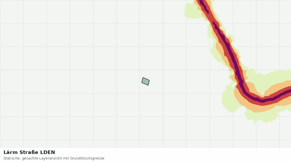 Statische Kartenansicht: Lärm Straße LDEN