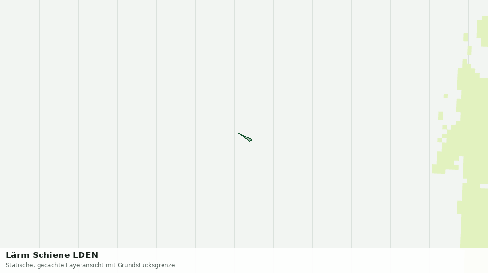 Statische Kartenansicht: Lärm Schiene LDEN