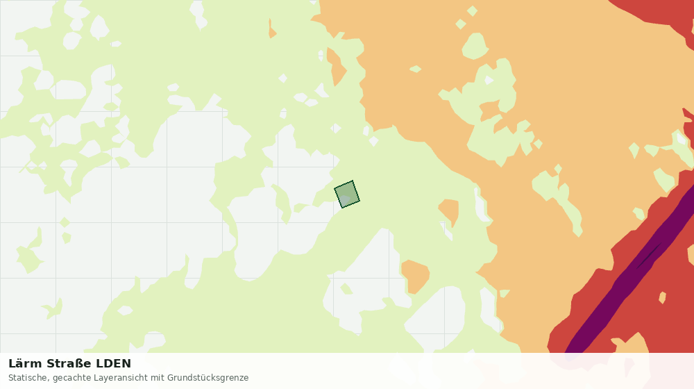 Statische Kartenansicht: Lärm Straße LDEN