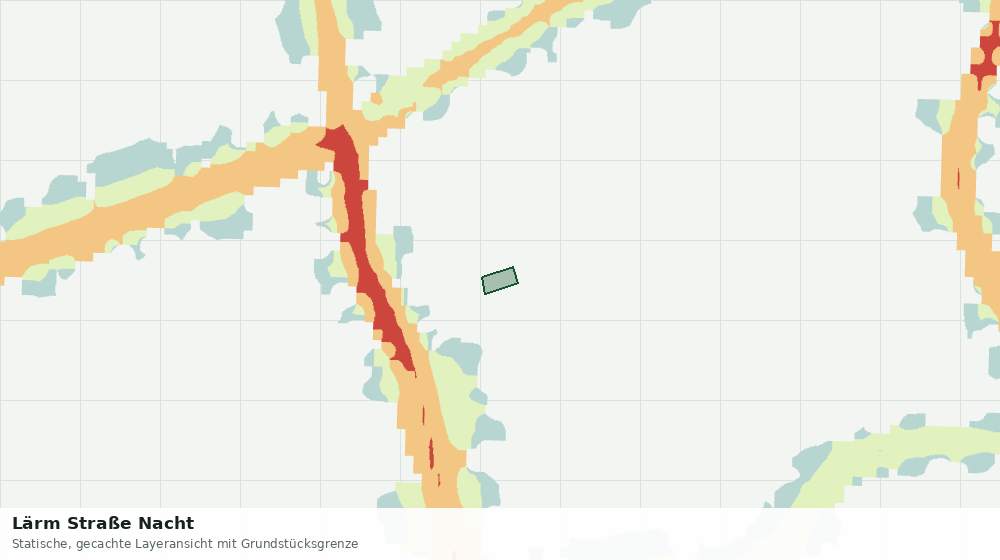 Statische Kartenansicht: Lärm Straße Nacht