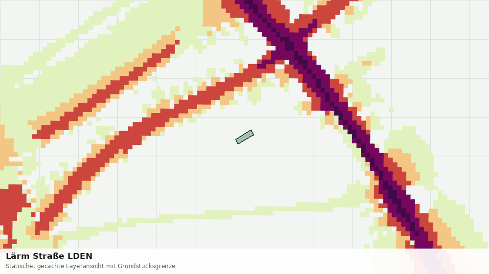 Statische Kartenansicht: Lärm Straße LDEN
