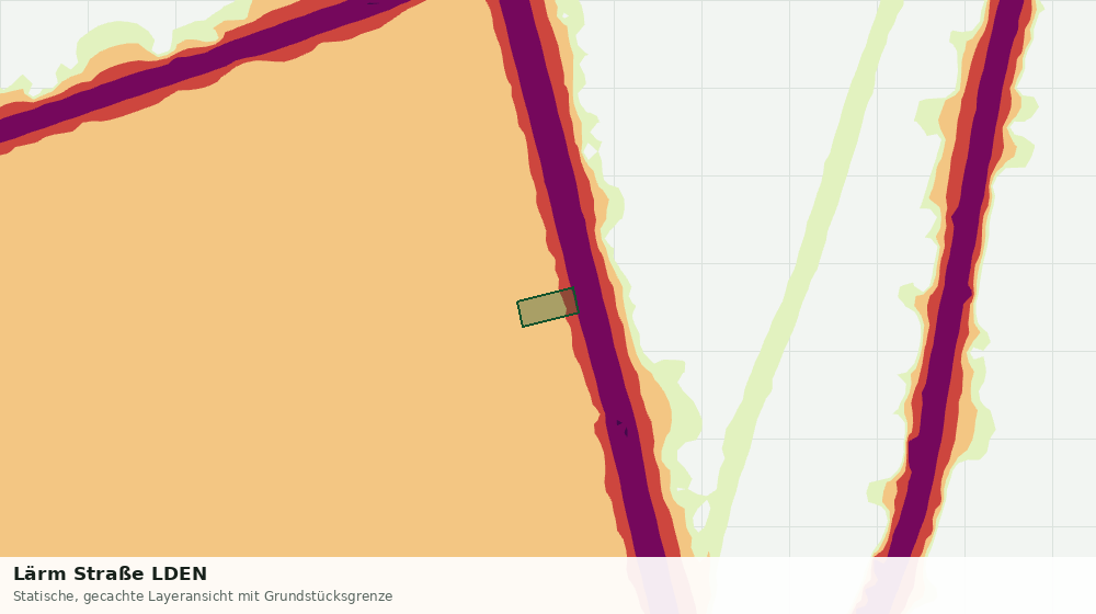 Statische Kartenansicht: Lärm Straße LDEN