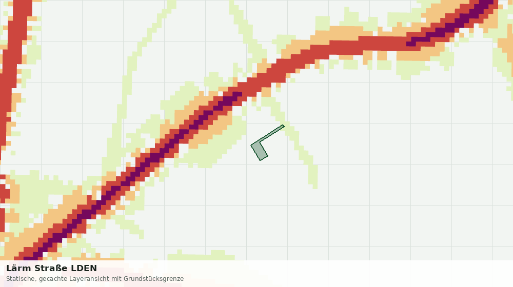 Statische Kartenansicht: Lärm Straße LDEN